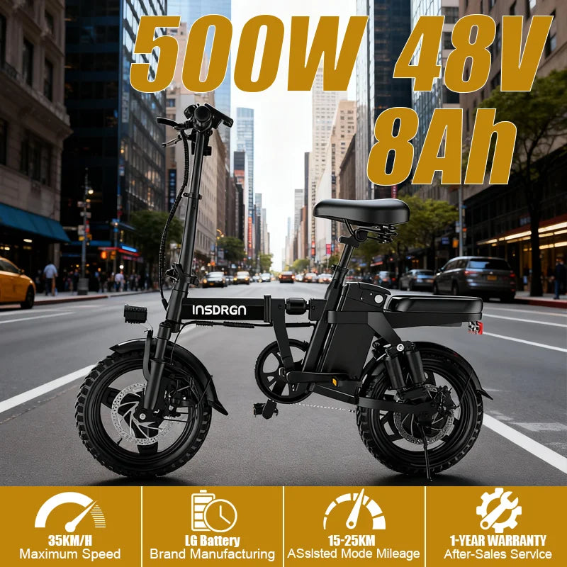 DEEPOWER A14 500W Electric Bicycle With Multi Link Shock Absorption