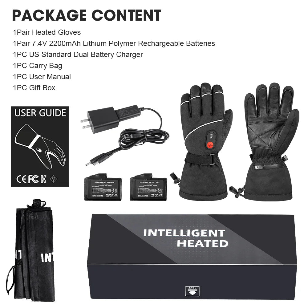 Savior Heat Heated Gloves Rechargeable Waterproof Thermal Gear