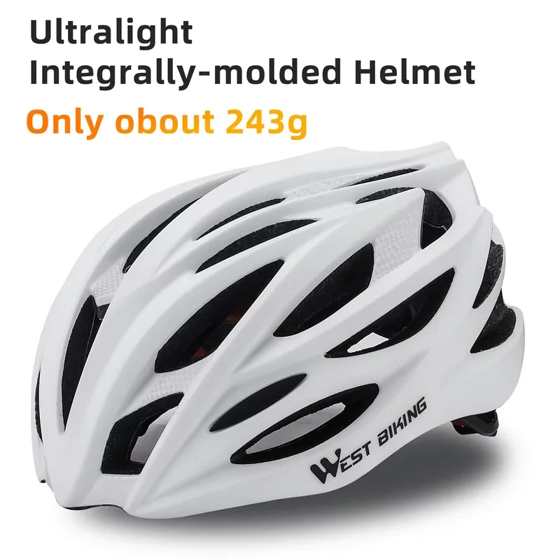 West Biking Integrally Molded Ultralight MTB Road Helmet Breathable