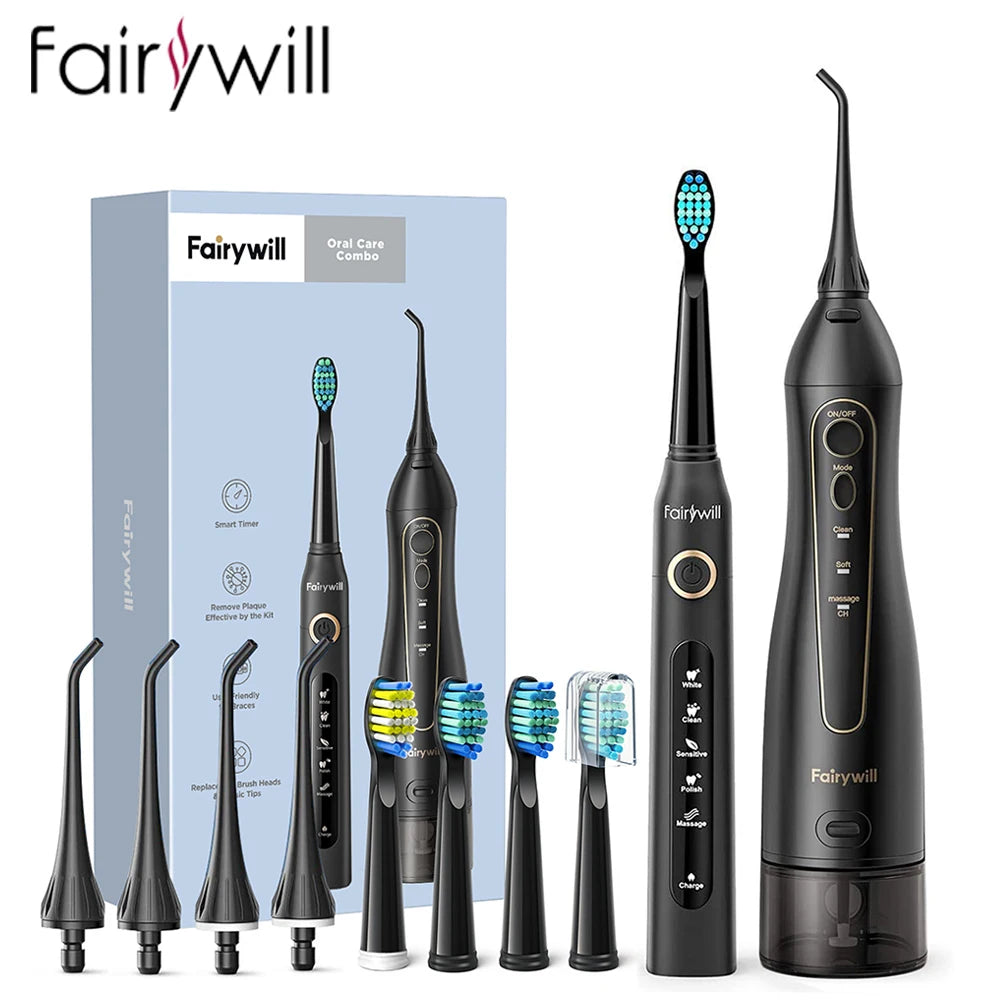 Fairywill Rechargeable Water Flosser Oral Irrigator With 3 Modes