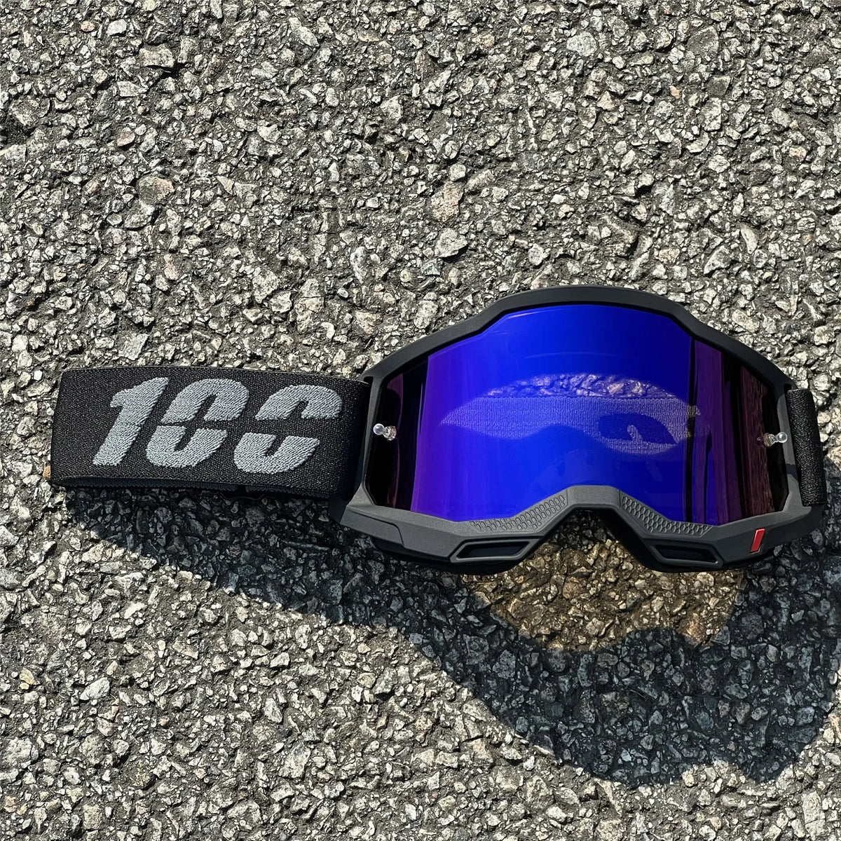 Windproof Dustproof Motorcycle Motocross Goggles With Mirrored Wide View Lens