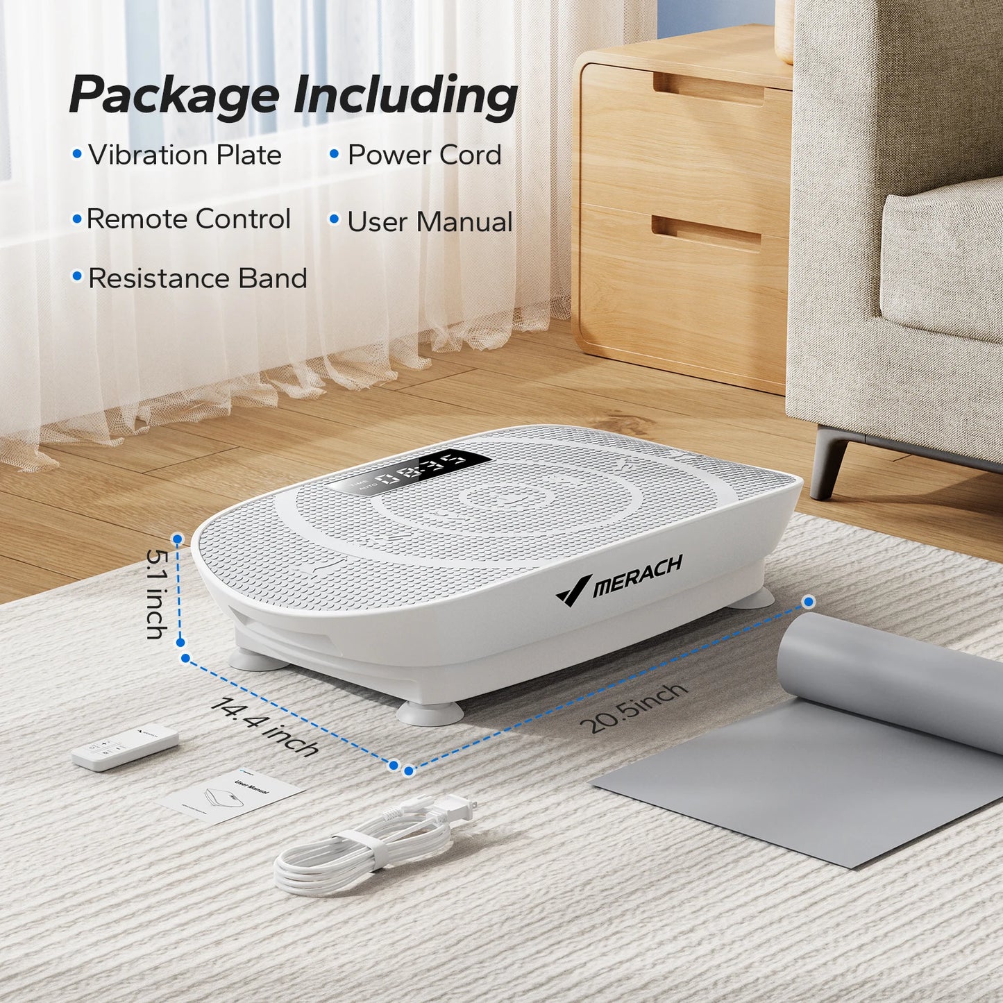 Merach Vibration Plate Exercise Machine For Full Body Workouts