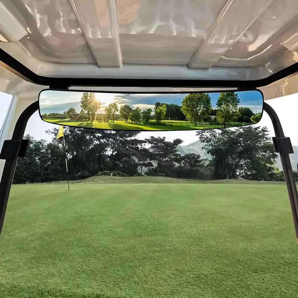 Golf Cart Folding Side Mirror Extra Wide Rear View Mirror
