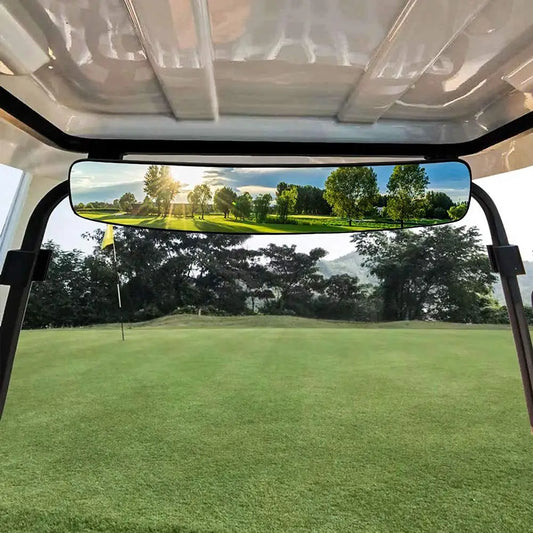 Golf Cart Folding Side Mirror Extra Wide Rear View Mirror