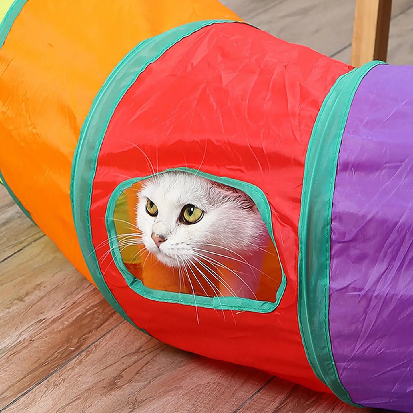 Foldable Cat Tunnel Portable Play Tube For Indoor Outdoor Fun
