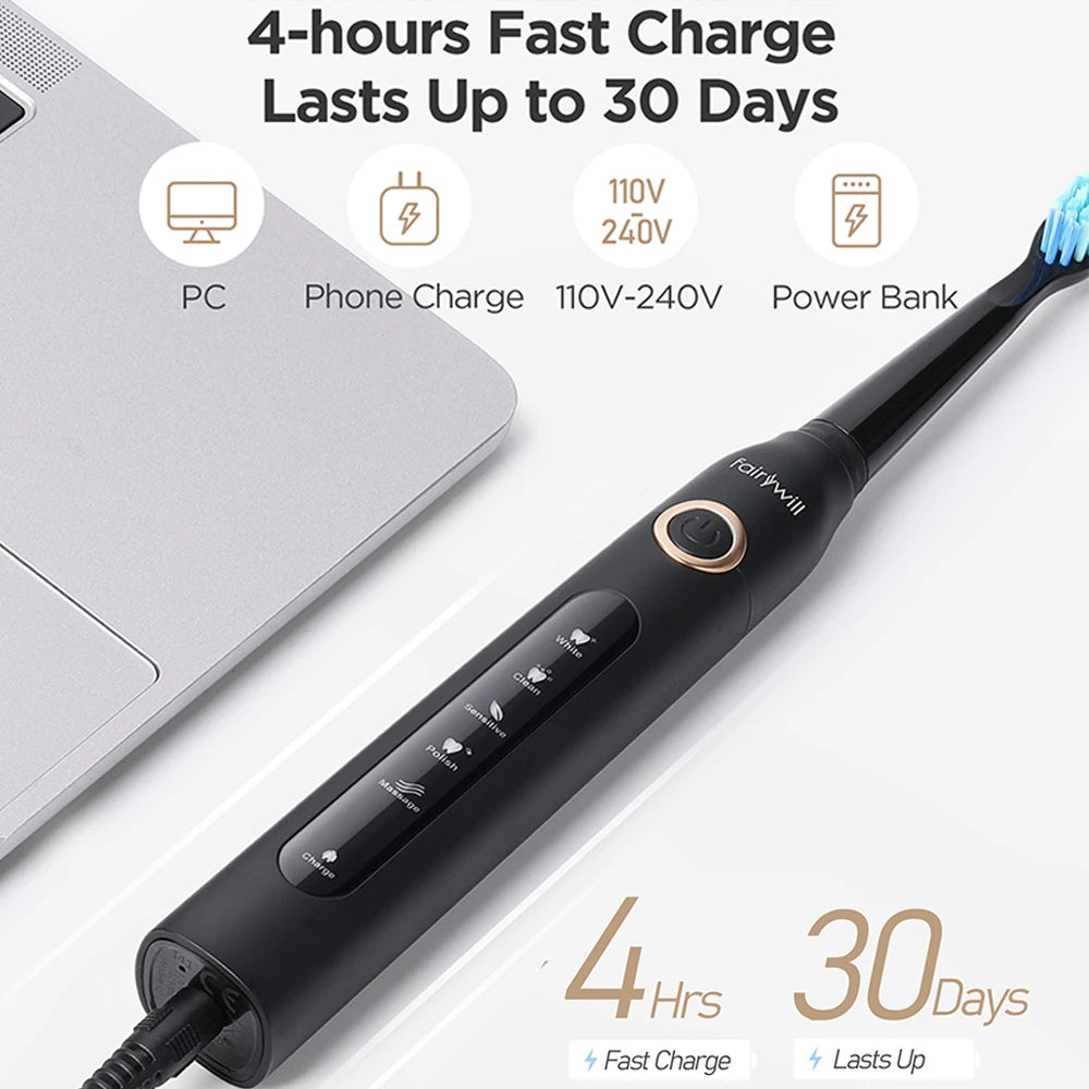 Fairywill Rechargeable Water Flosser Oral Irrigator With 3 Modes