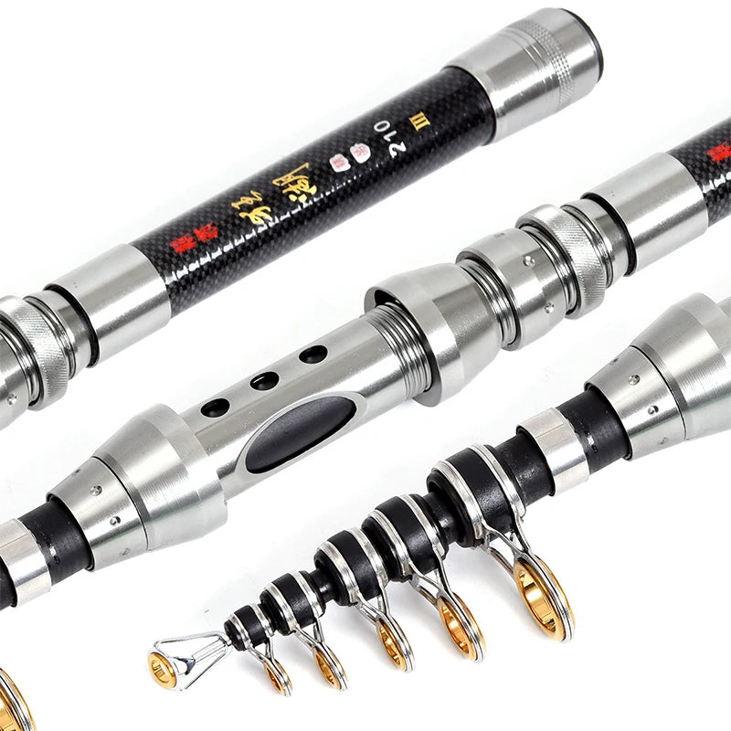Telescopic Fishing Rod Reel Combo Kit With Hooks And Lures
