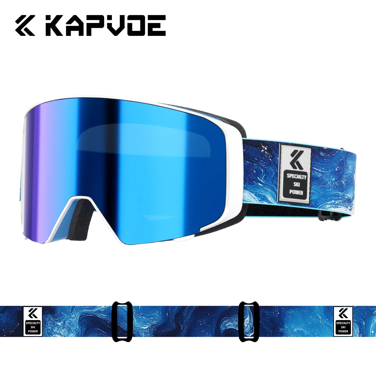 Kapvoe Outdoor Photochromic Ski Goggles UV400 Anti Fog Magnetic