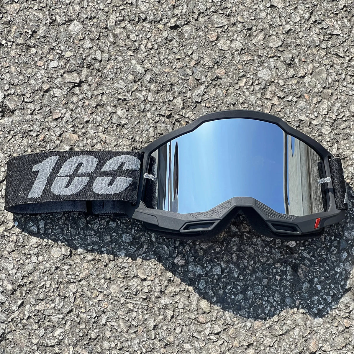 Windproof Dustproof Motorcycle Motocross Goggles With Mirrored Wide View Lens