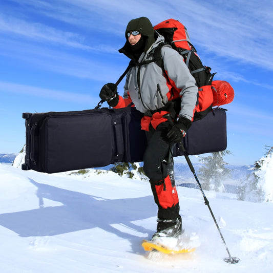 DASHINGNOAH Fully Padded Waterproof Wheeled Snowboard Travel Bag