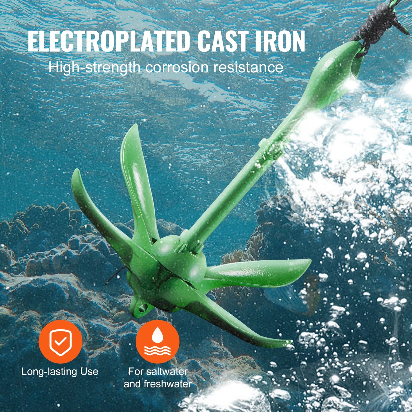 SucceBuy Kayak Anchor Kit With Rope Buoy And Storage Bag