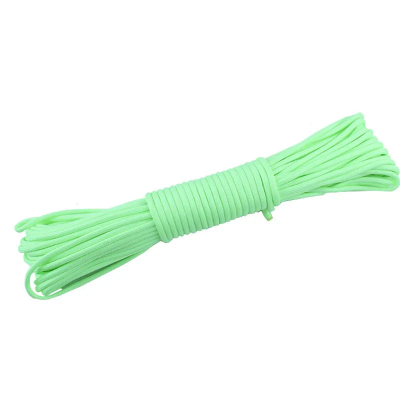 Luminous Paracord Nylon 550 Tent Cord For Outdoor Camping Gear