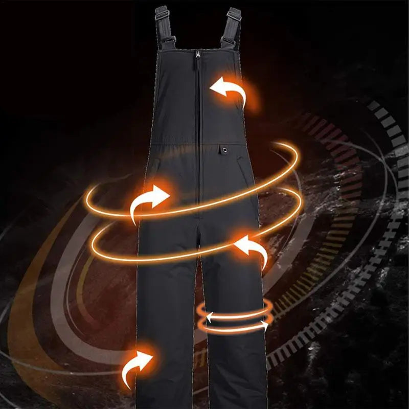 Insulated Ski Overalls For Men And Women Ripstop Snow Bibs