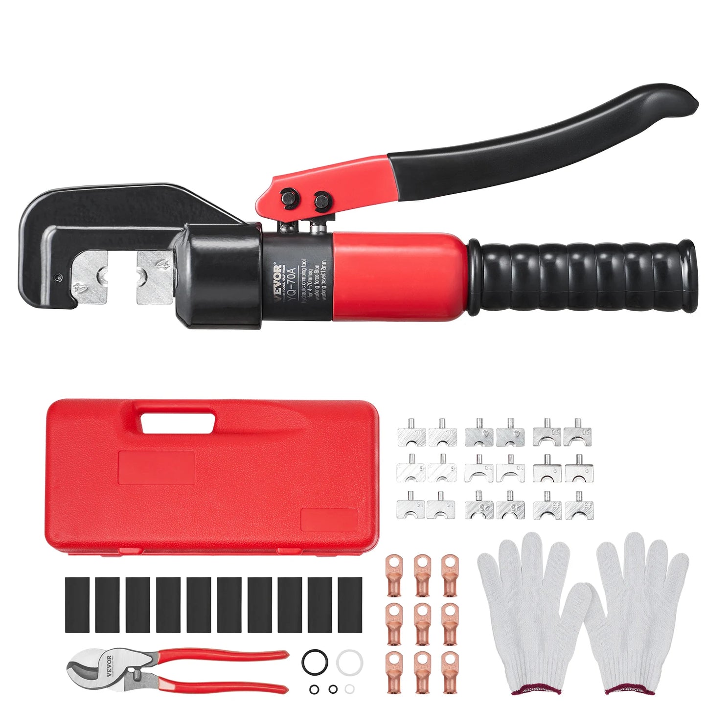 AWG Hydraulic Crimping Tool For Copper And Aluminum Battery Lugs