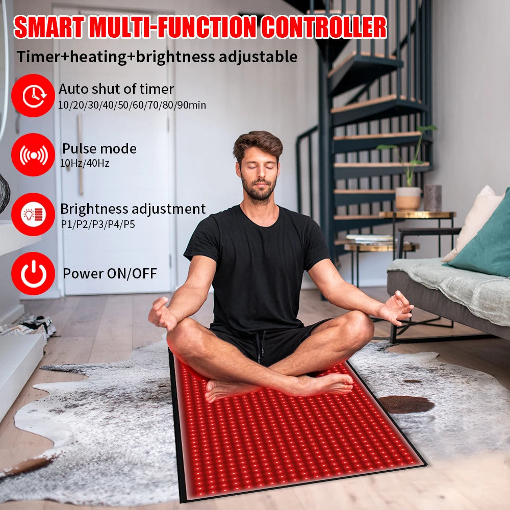 Red Light Therapy Mat For Pain Relief And Wellness