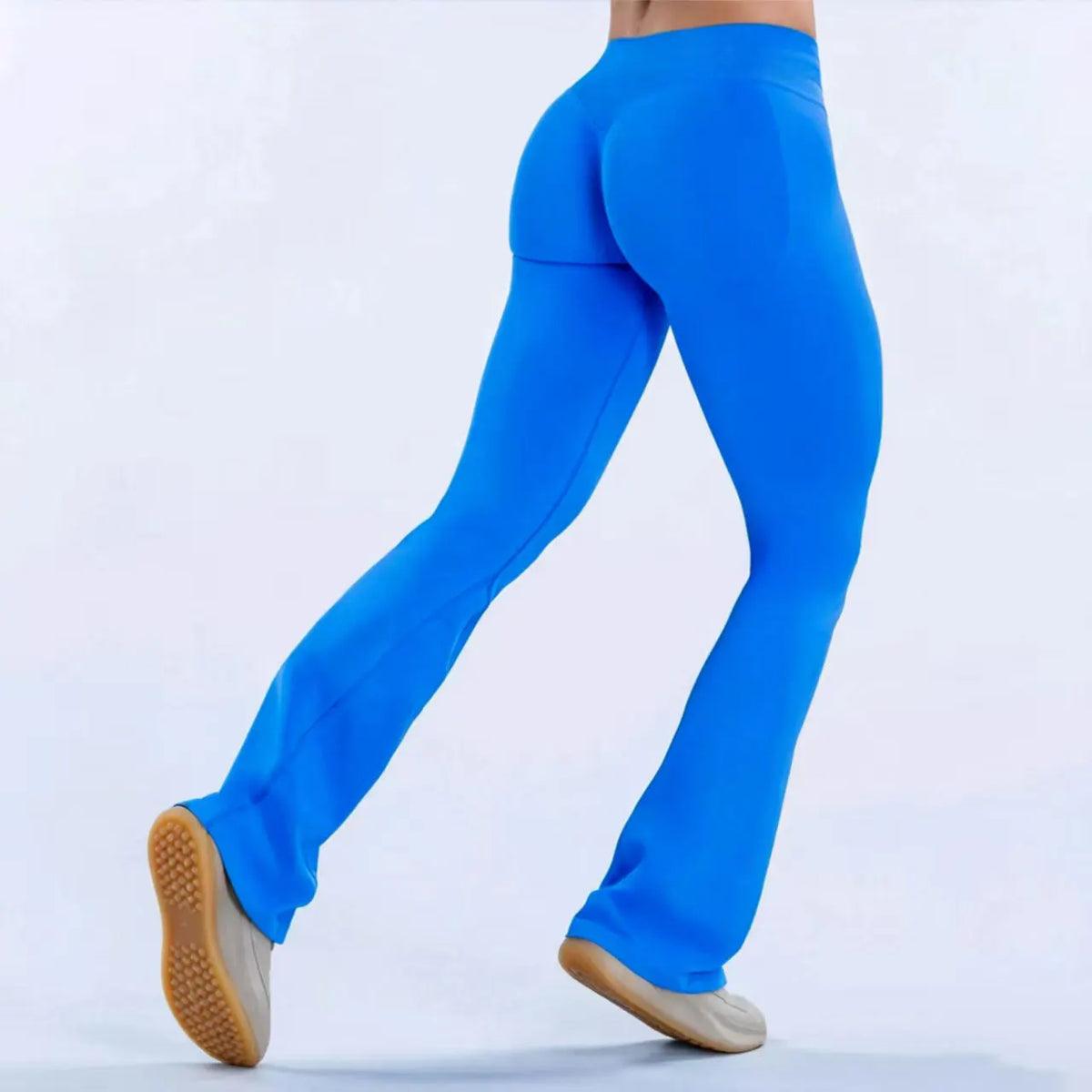 NCLAGEN Women's Seamless Flared Yoga Leggings for Fitness Workouts