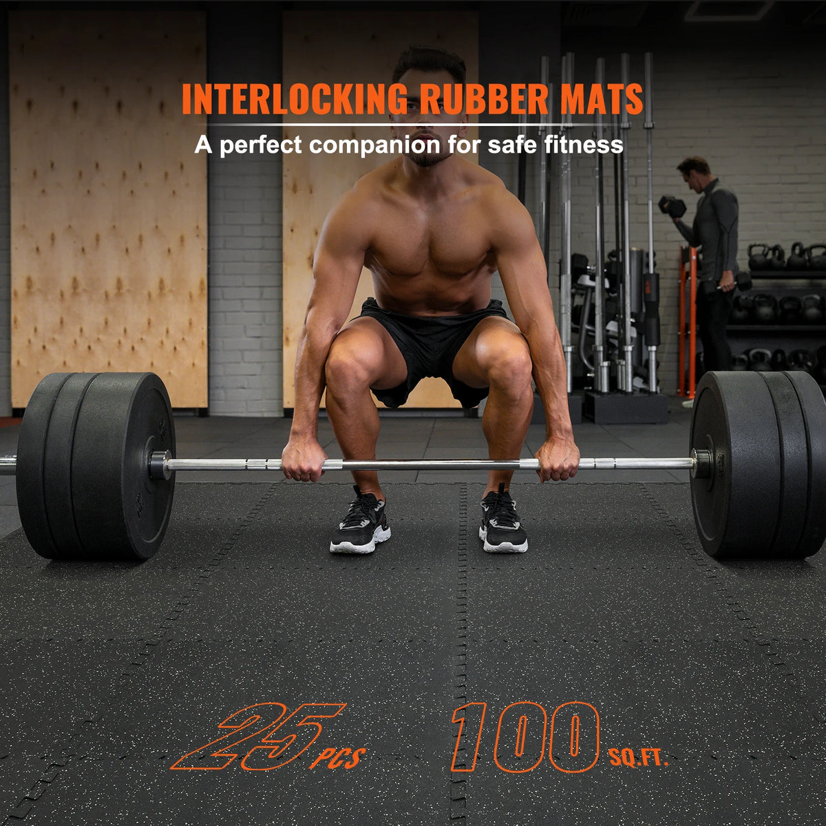 SucceBuy Interlocking Gym Floor Mats for Home Workout Protection