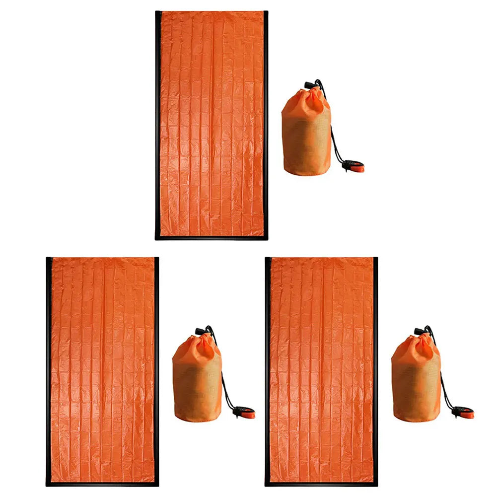 APWIKOGER Emergency Mylar Thermal Blanket Sleeping Bag For Outdoors