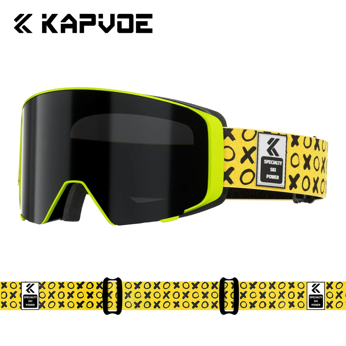 Kapvoe Magnetic Photochromic UV400 Ski Goggles With Anti Fog Protection