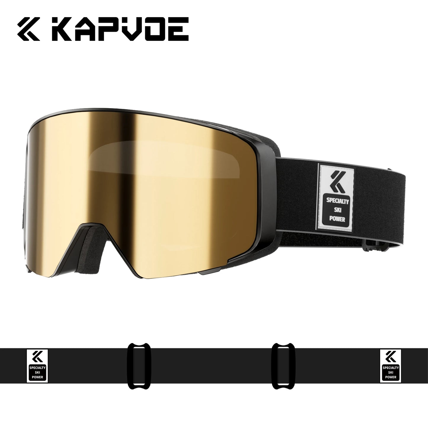 Kapvoe Outdoor Photochromic Ski Goggles UV400 Anti Fog Magnetic