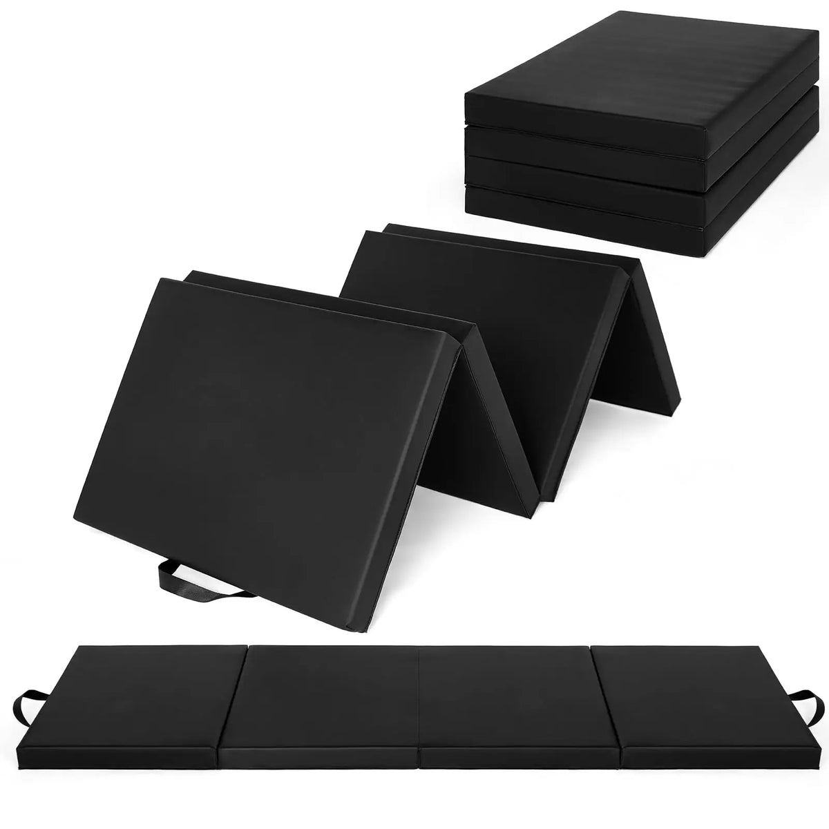HiMISS Folding Gymnastics Tumbling Mat for Yoga and Home Fitness