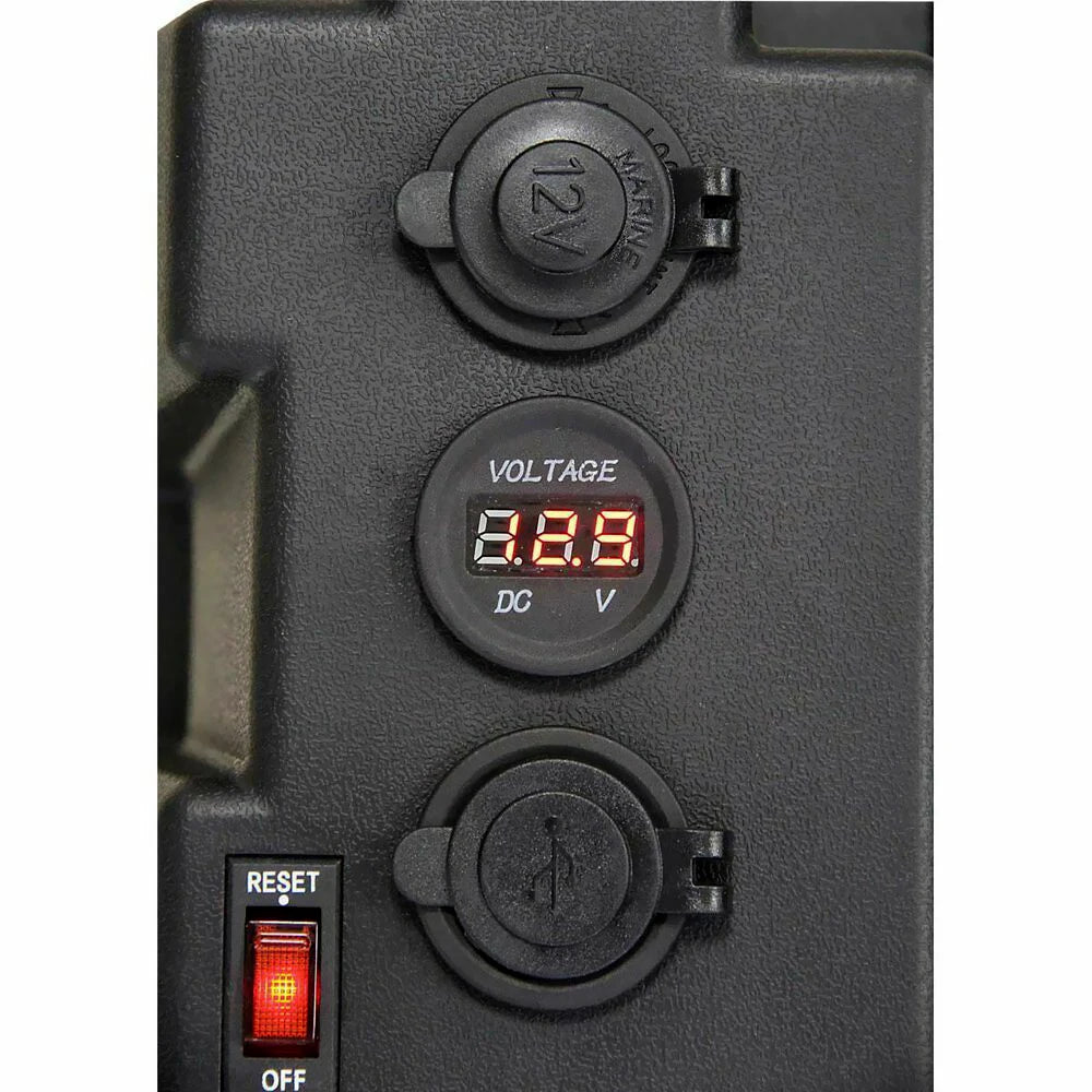 BYSSEA 12-24V Marine Battery Box With USB Charger And Voltmeter