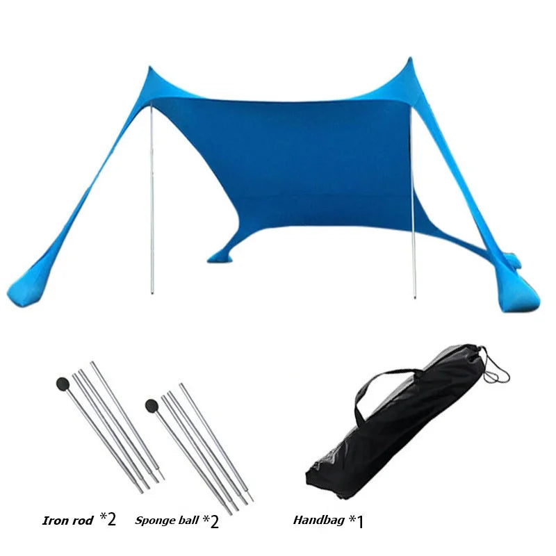 Outdoor Canopy Tent For Lawn Beach Camping Sun Protection Cooling