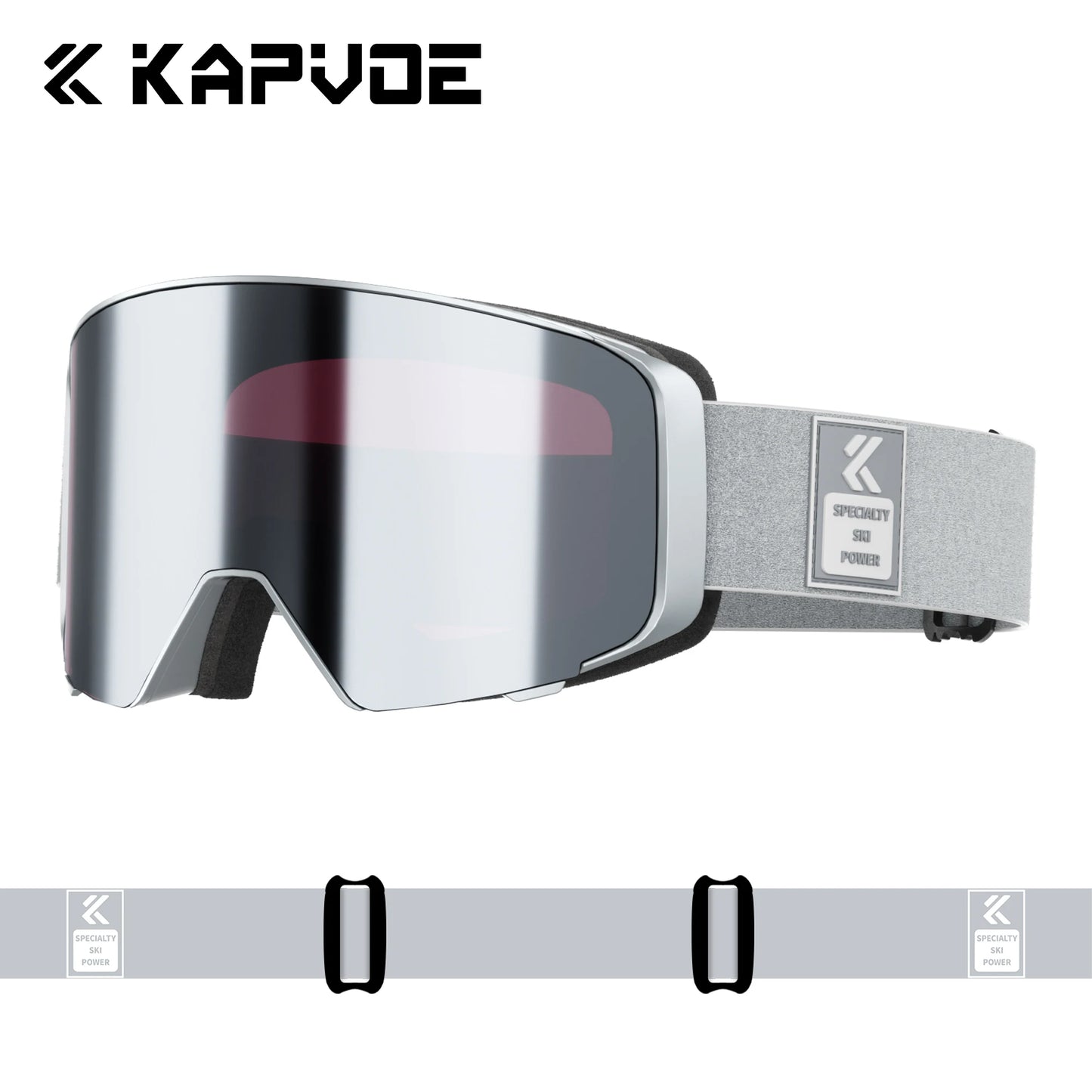 Kapvoe Outdoor Photochromic Ski Goggles UV400 Anti Fog Magnetic