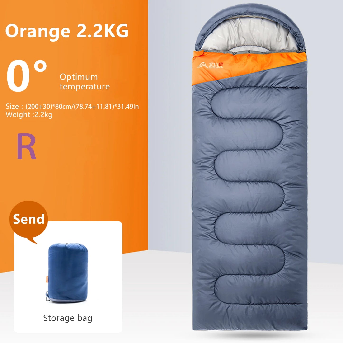 BISINNA Ultralight Camping Sleeping Bag Waterproof For Outdoor Adventures