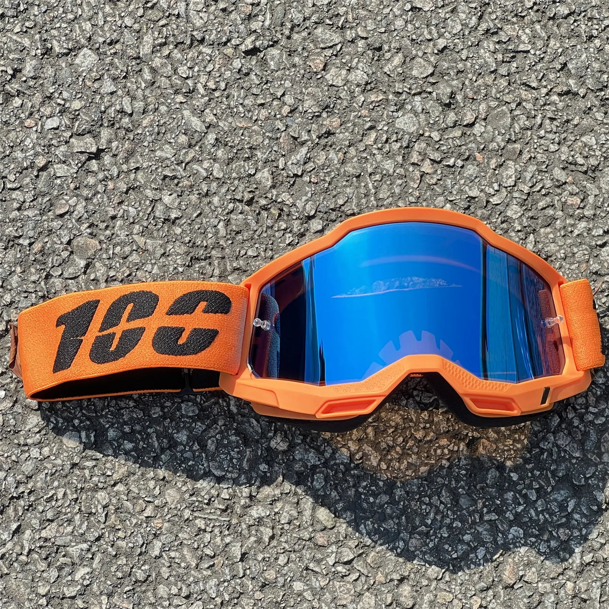 Windproof Dustproof Motorcycle Motocross Goggles With Mirrored Wide View Lens
