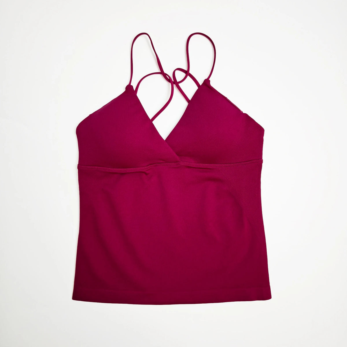 NCLAGEN Women's Twist Front Longline Seamless Yoga Workout Tank Top