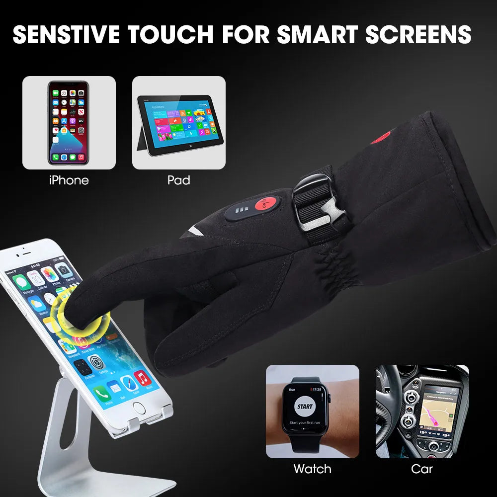Savior Rechargeable Heated Gloves for Skiing Cycling And Hiking