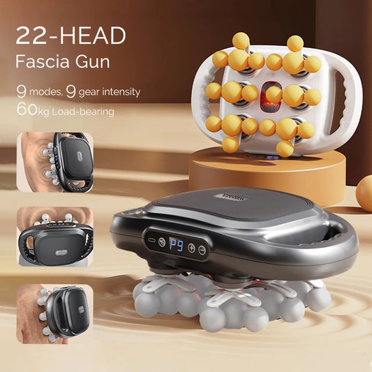 Foreverlily 22 Head Fascia Gun Massage With High Frequency Vibration