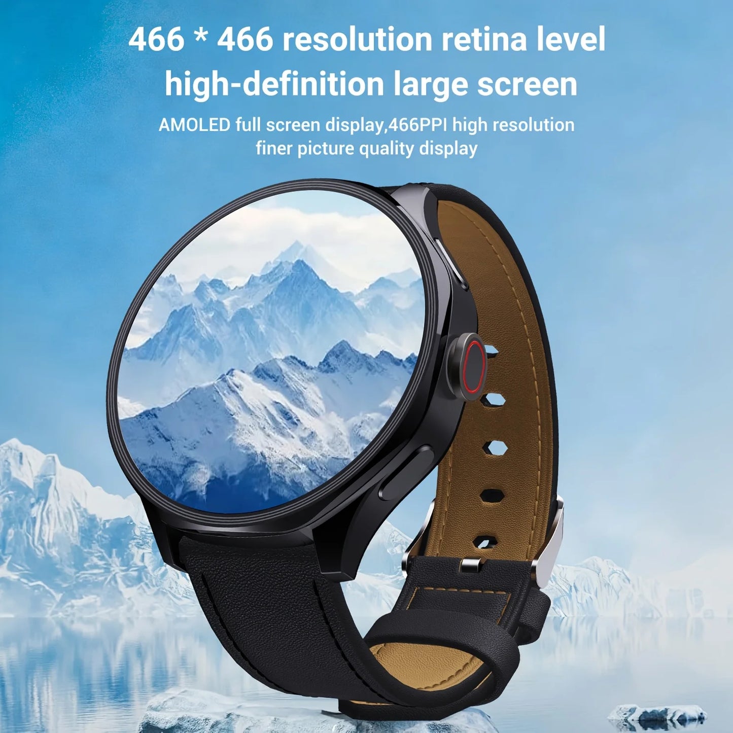 W&O Android 4G SIM Smartwatch With Rotating Camera GPS