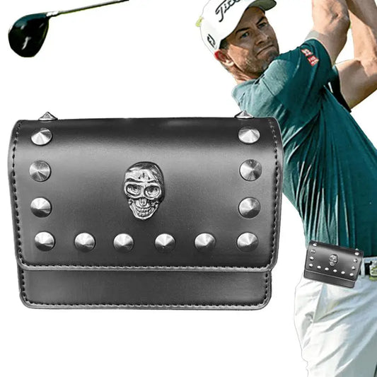 Golf Rangefinder Carrying Case PU Pouch with Hooks