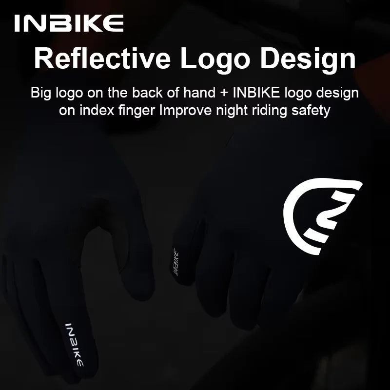 INBIKE Thermal Touchscreen Full Finger Unisex Cycling Gloves