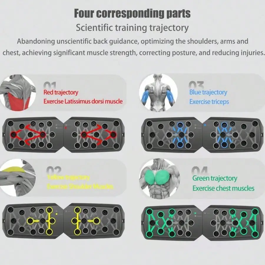 Foldable Push Up Board Portable Fitness Bar For Men Women