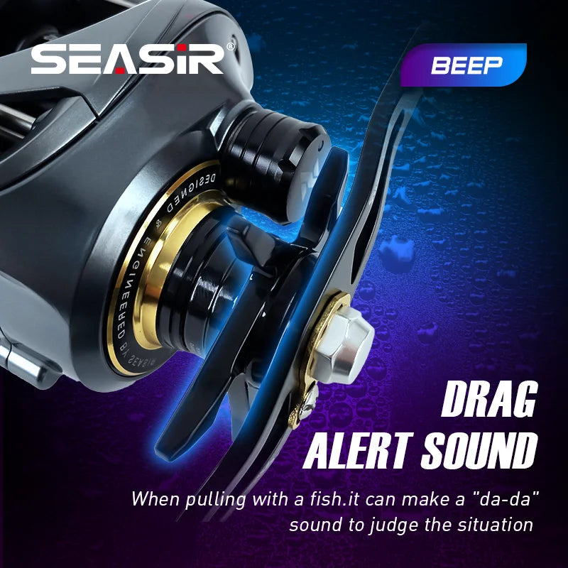 SeaSir Cast-X Baitcasting Reel 7.3:1 HS Gear Aluminum Double Spool
