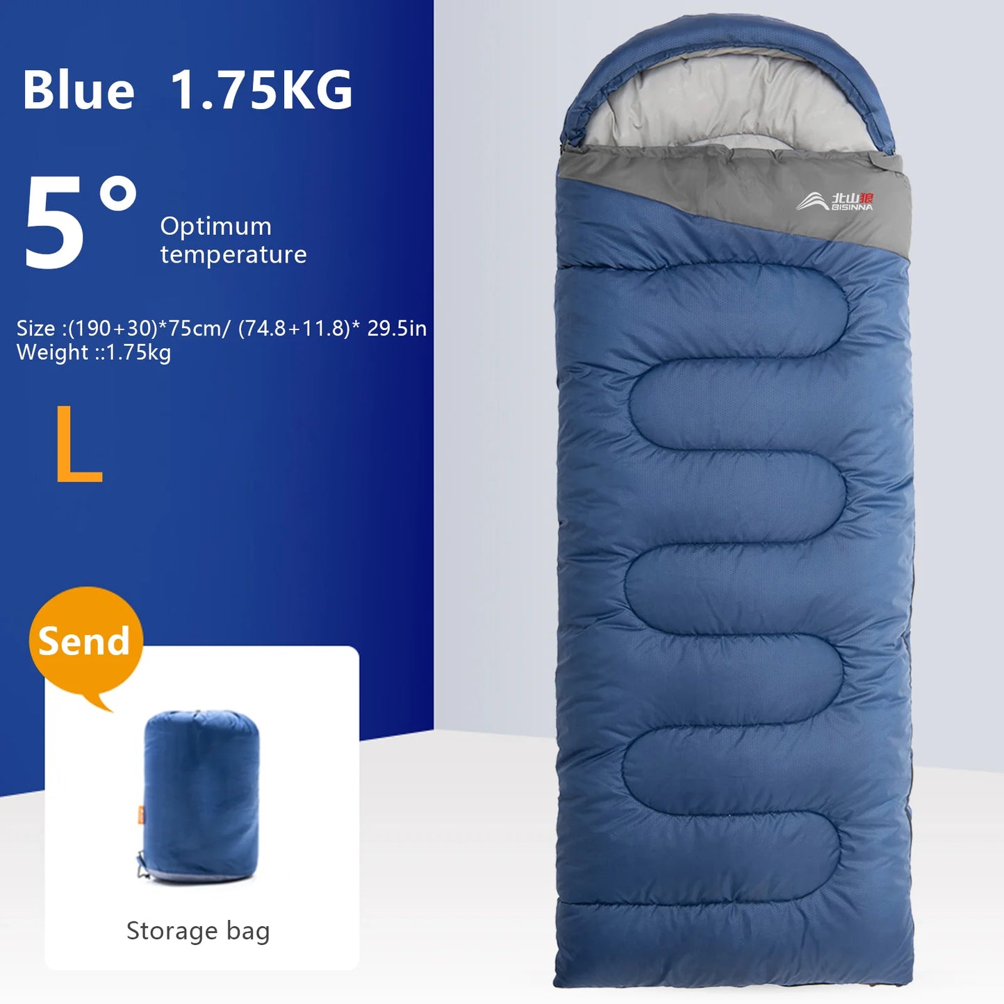 BISINNA Ultralight Camping Sleeping Bag Waterproof For Outdoor Adventures