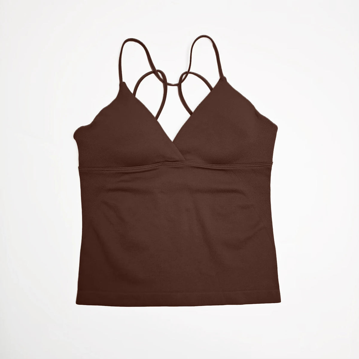 NCLAGEN Women's Twist Front Longline Seamless Yoga Workout Tank Top