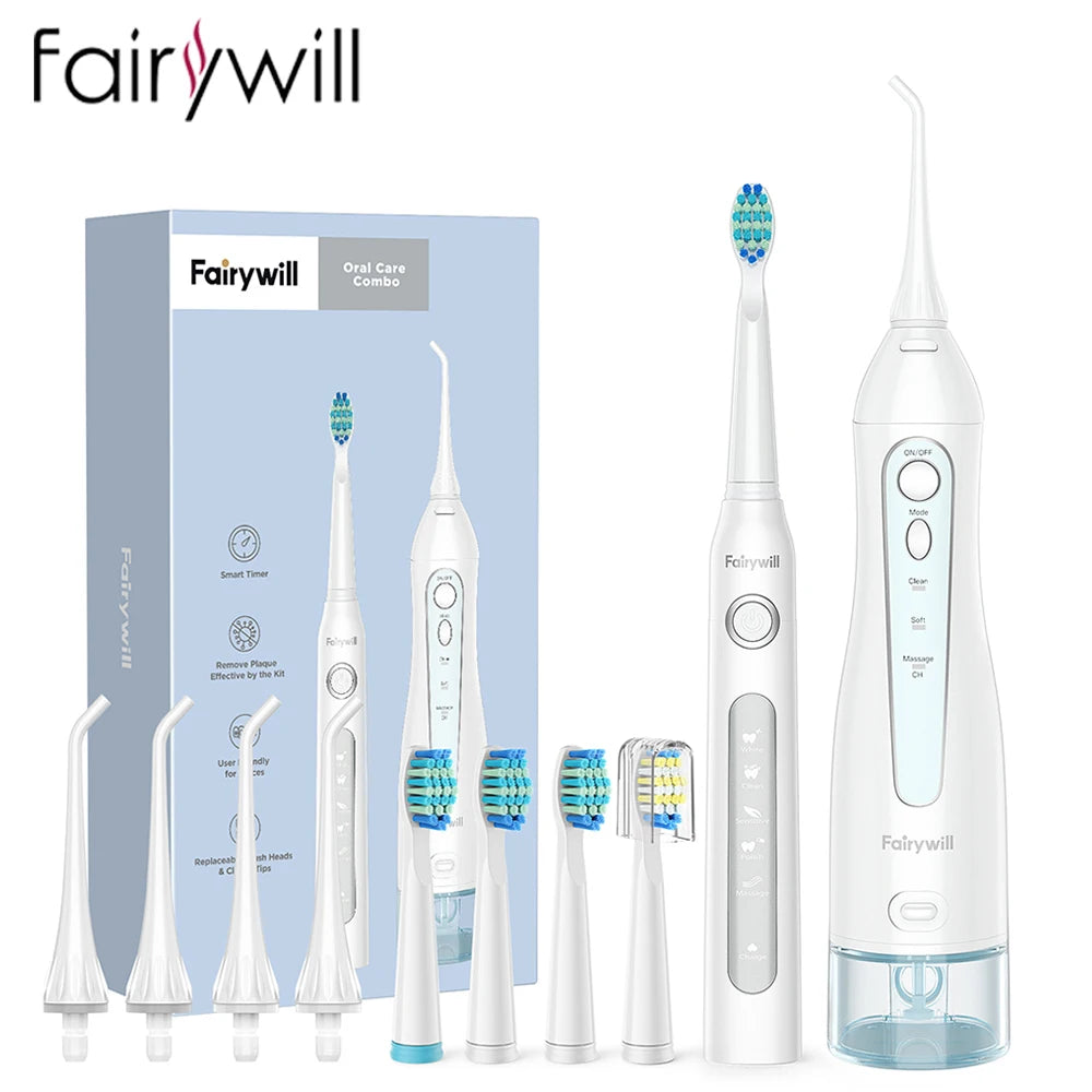 Fairywill Rechargeable Water Flosser Oral Irrigator With 3 Modes