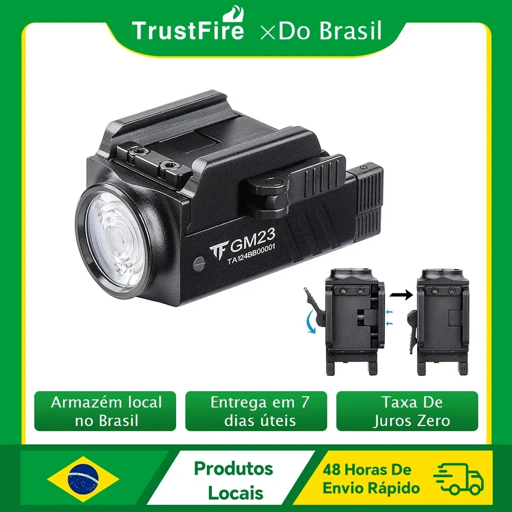 TrustFire GM23 Tactical LED Flashlight 800 Lumens USB Rechargeable