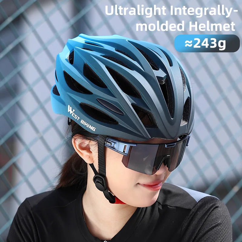 West Biking Integrally Molded Ultralight MTB Road Helmet Breathable