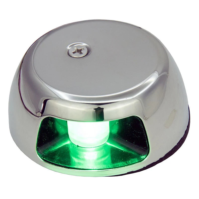 BYSSEA Marine LED Navigation Light Stainless Steel Horizontal Mount 12V