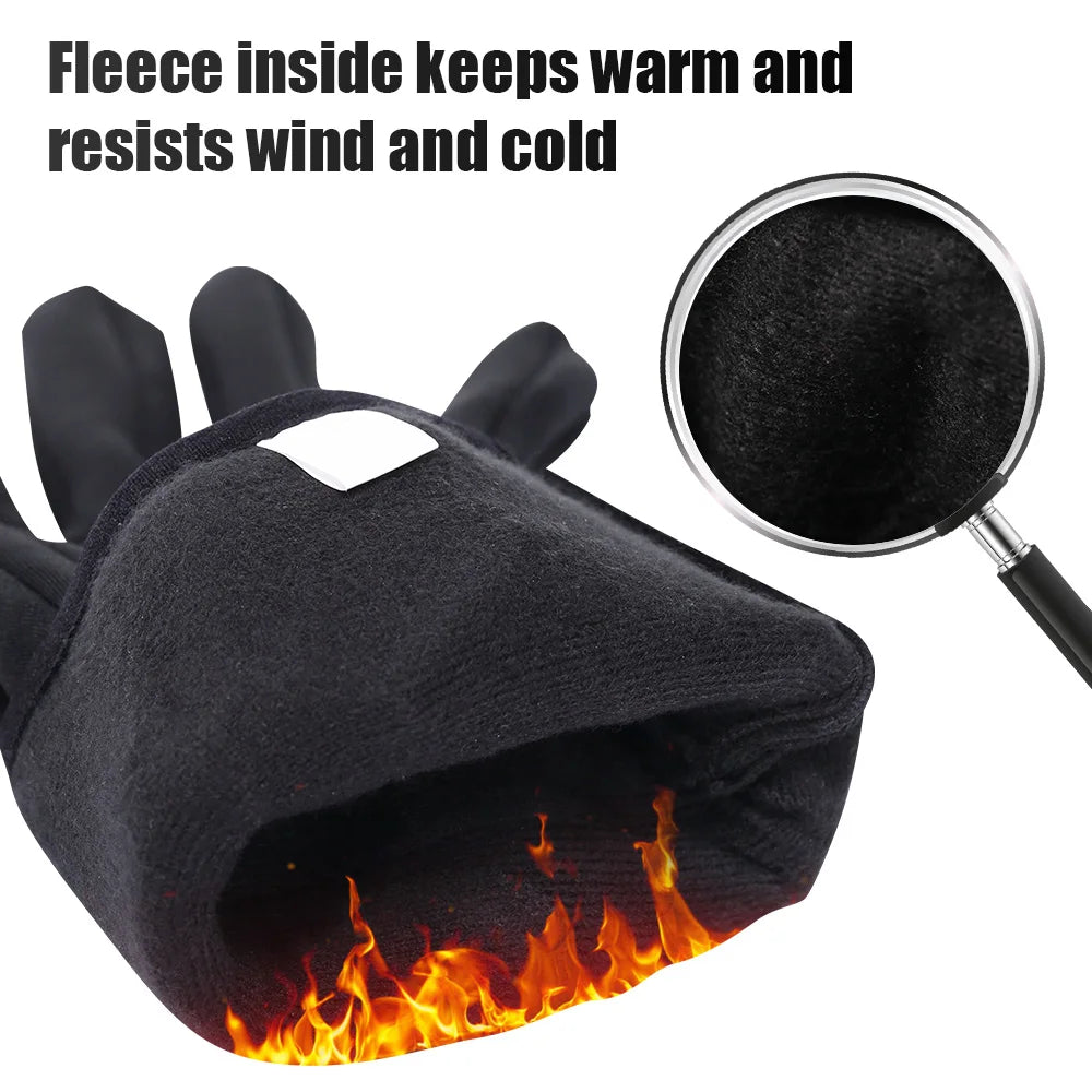 Savior Rechargeable Heated Touchscreen Gloves for Skiing, Riding and Fishing