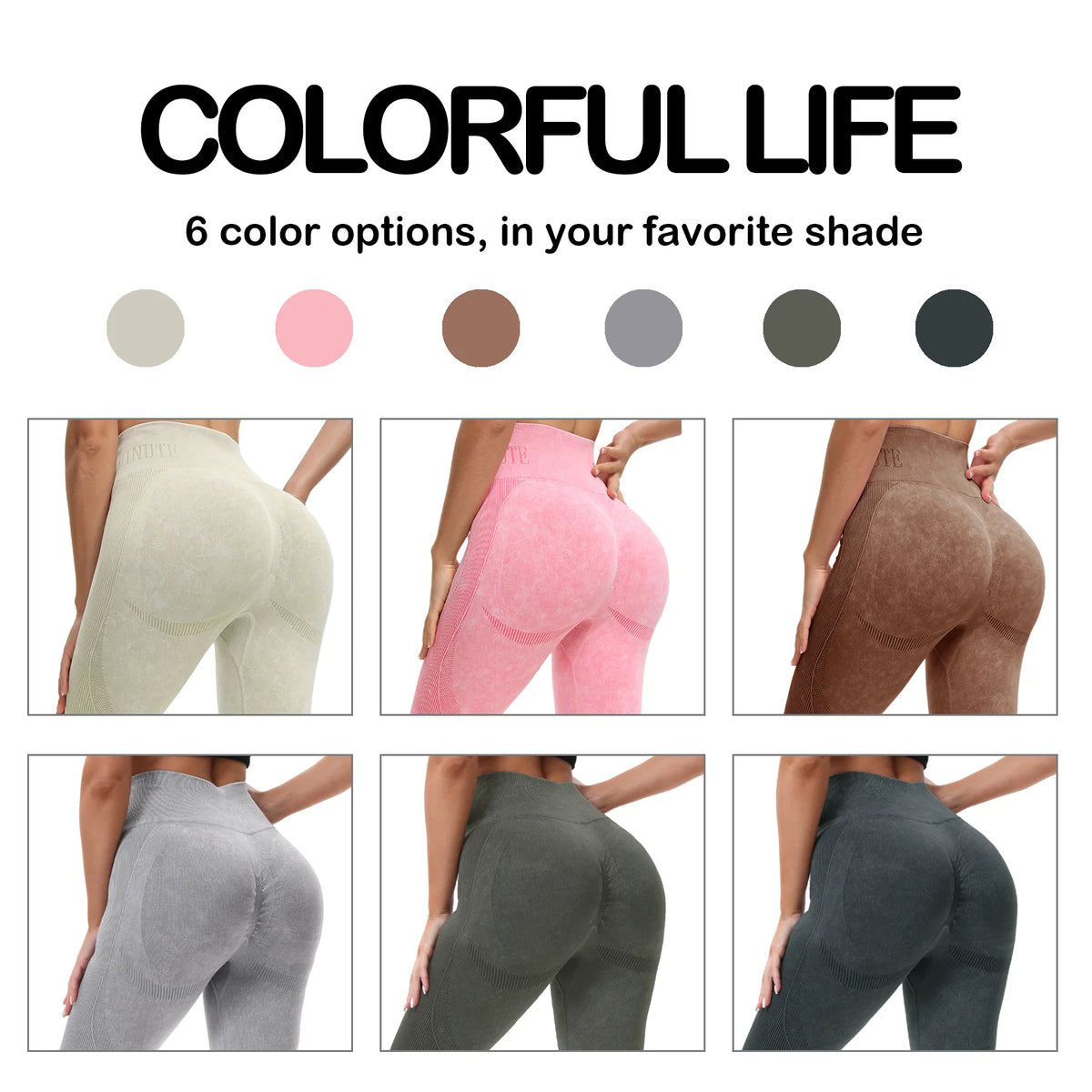 Women's High Waisted Seamless Butt Lifting Yoga Leggings for Fitness and Sports