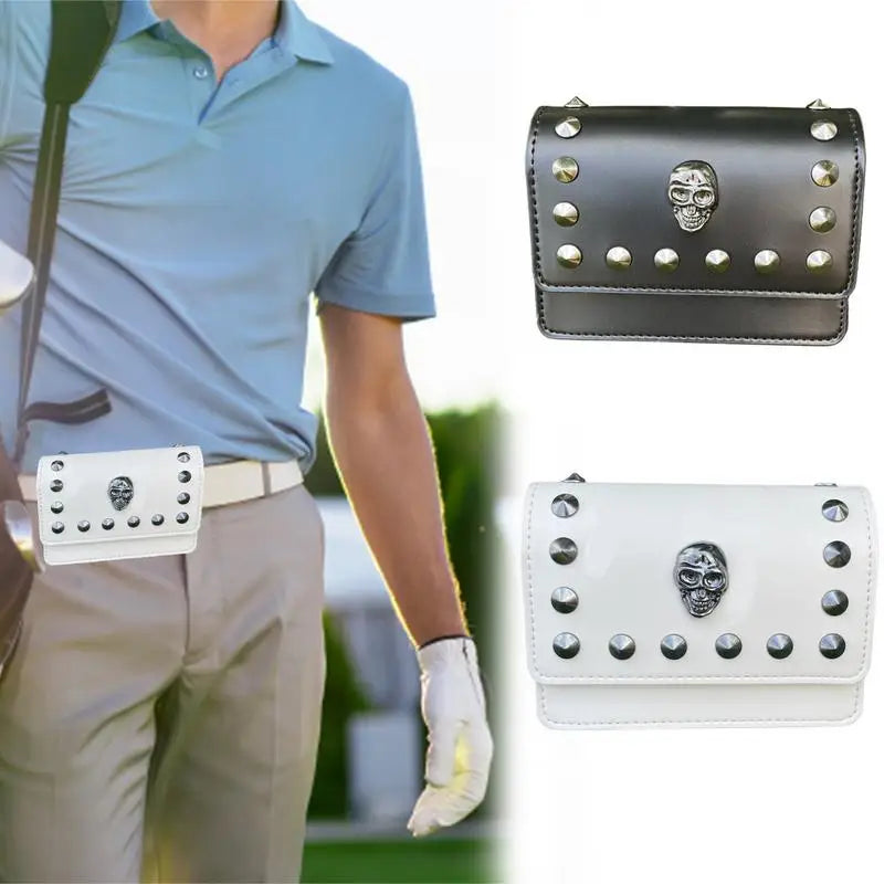 Golf Rangefinder Carrying Case PU Pouch with Hooks