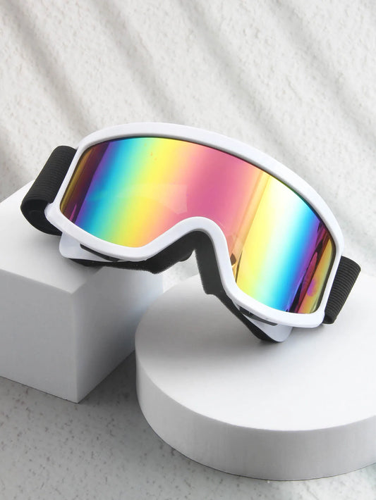Ski Snowboard Goggles With Anti-Glare Protective Polycarbonate Lenses