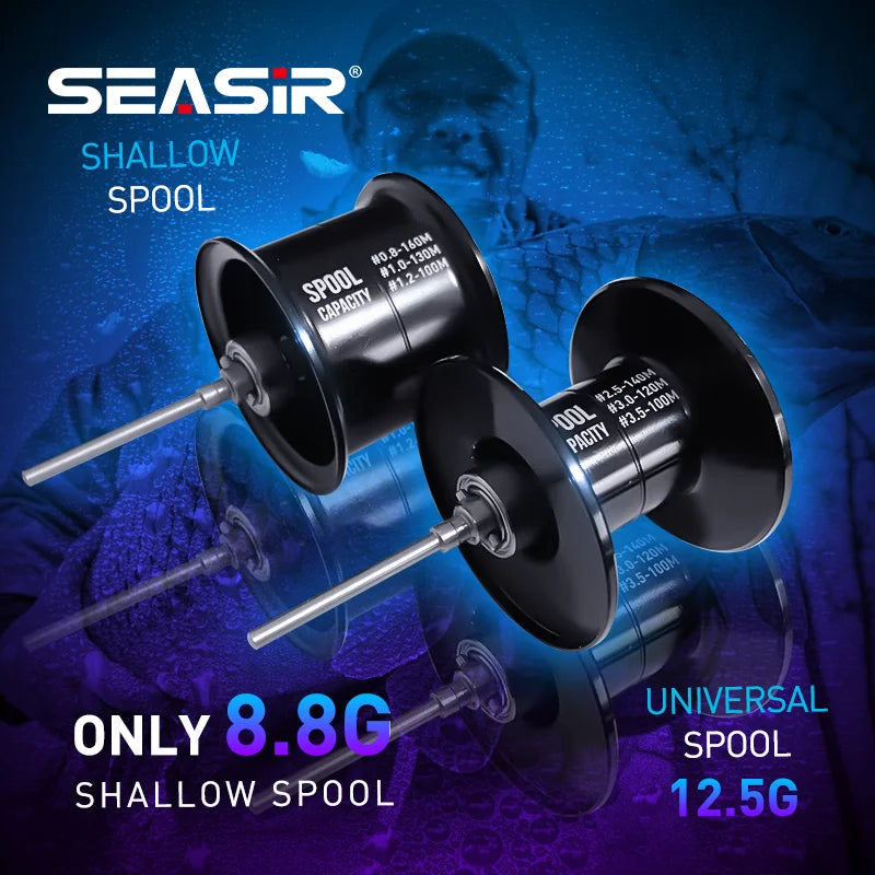 SeaSir Cast-X Baitcasting Reel 7.3 To 1 Aluminum Spool