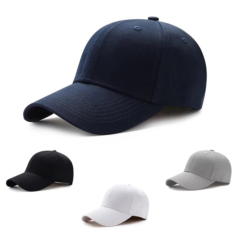 NONECN Unisex Cotton Baseball Cap Solid Hat Adjustable Golf